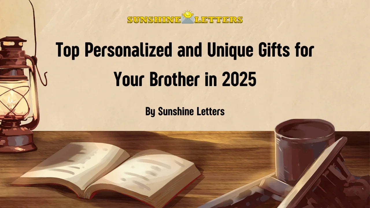 Top Personalized and Unique Gifts for Your Brother in 2025 - Sunshine Letters Co
