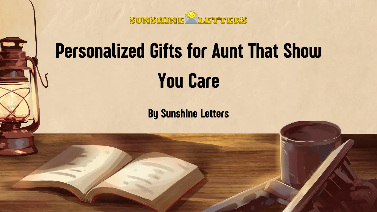 Personalized Gifts for Aunt That Show You Care | Sunshine Letters - Sunshine Letters Co