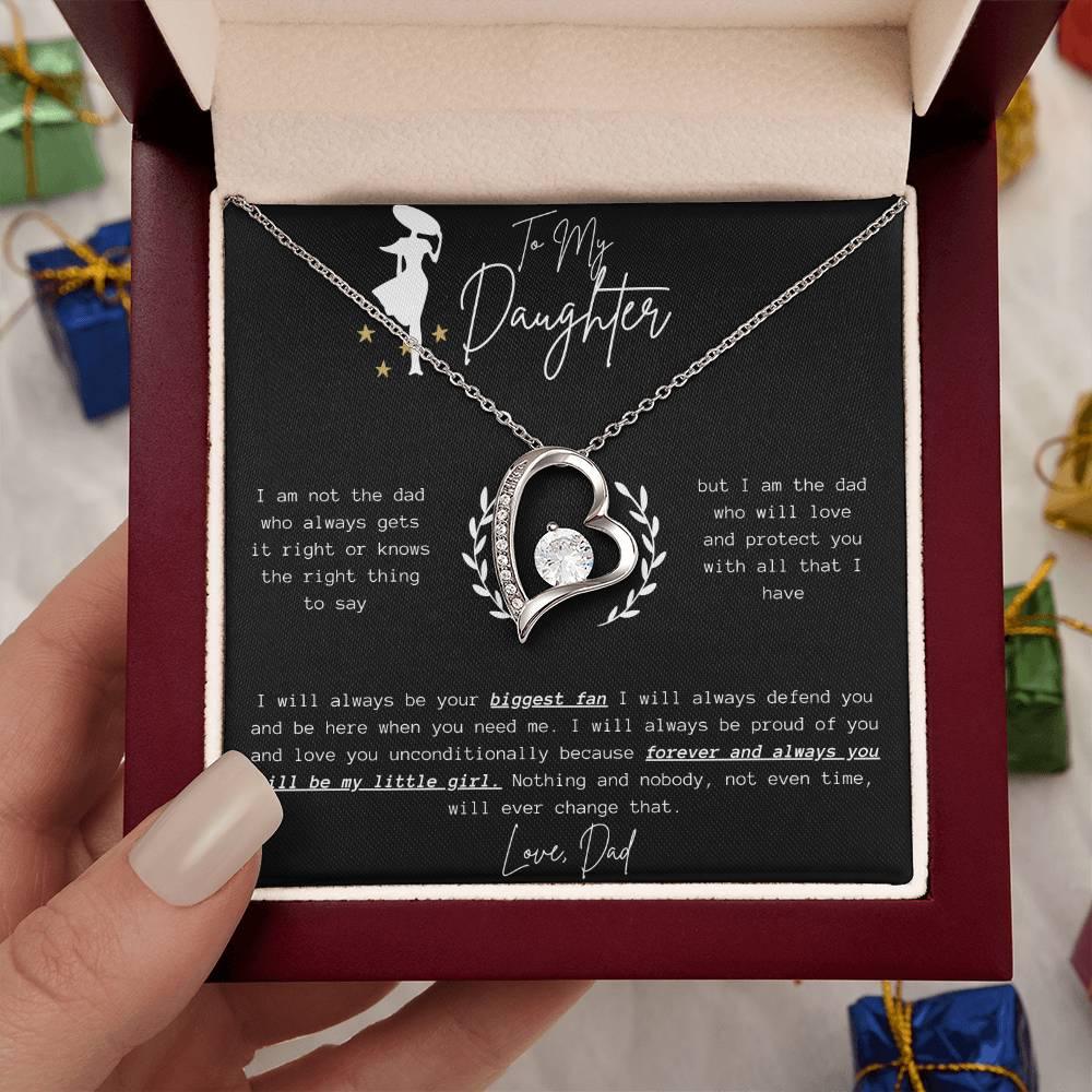 To My Daughter - Forever Love Necklace - Gift Set - SLDDL0057 - Sunshine Letters Co