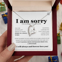 I am sorry - Forever Love Necklace - Gift Set - SLDDL0113 - Sunshine Letters Co