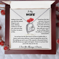 To My Wife - Forever Love Necklace - Gift Set - SLDDL0068 - Sunshine Letters Co