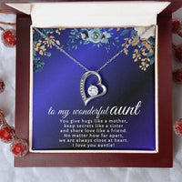 To My Wonderful Aunt - Forever Love Necklace - Gift Set - SLDDL0123 - Sunshine Letters Co