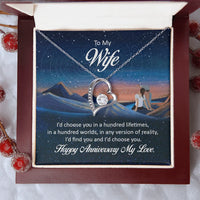 To My Wife - Forever Love Necklace - Anniversary Gift Set - SLDDL0070 - Sunshine Letters Co