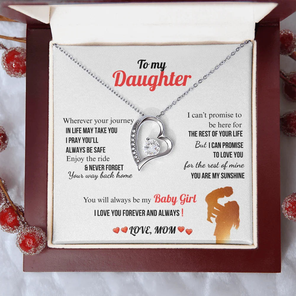 A Letter To My Daughter - Forever Love Necklace - Gift Set - SLDDL0133