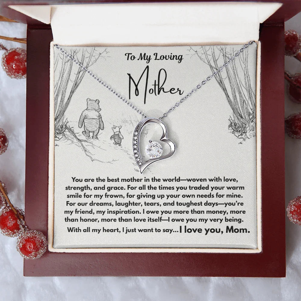 To My Loving Mother - Forever Love Necklace - Gift Set - SLDDL0103 - Sunshine Letters Co