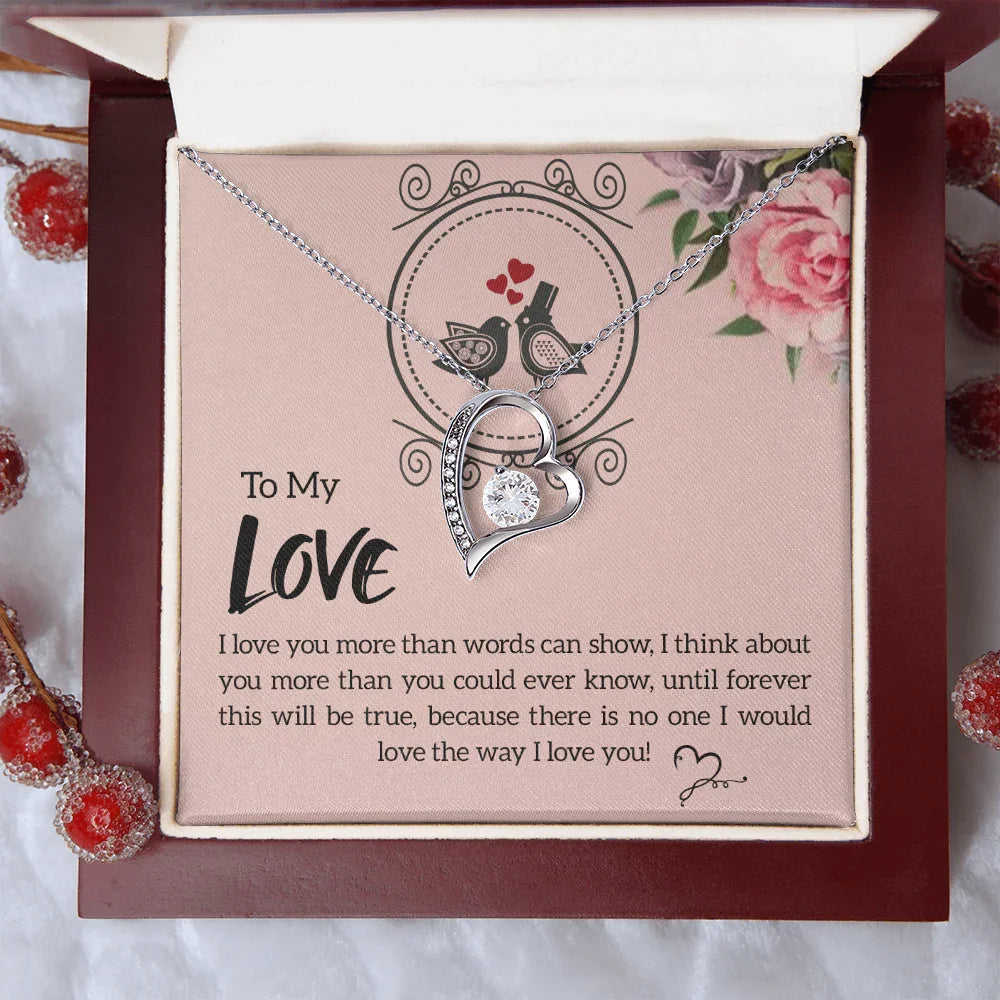 To My Love - Forever Love Necklace - Gift Set - SLDDL0077 - Sunshine Letters Co