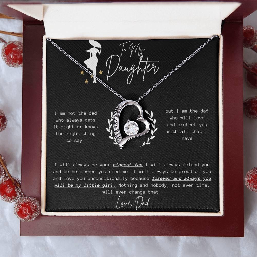 To My Daughter - Forever Love Necklace - Gift Set - SLDDL0057 - Sunshine Letters Co