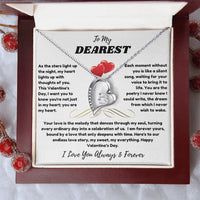 To My Dearest - Forever Love Necklace - Valentine's Day Gift Set - SLDDL0067 - Sunshine Letters Co