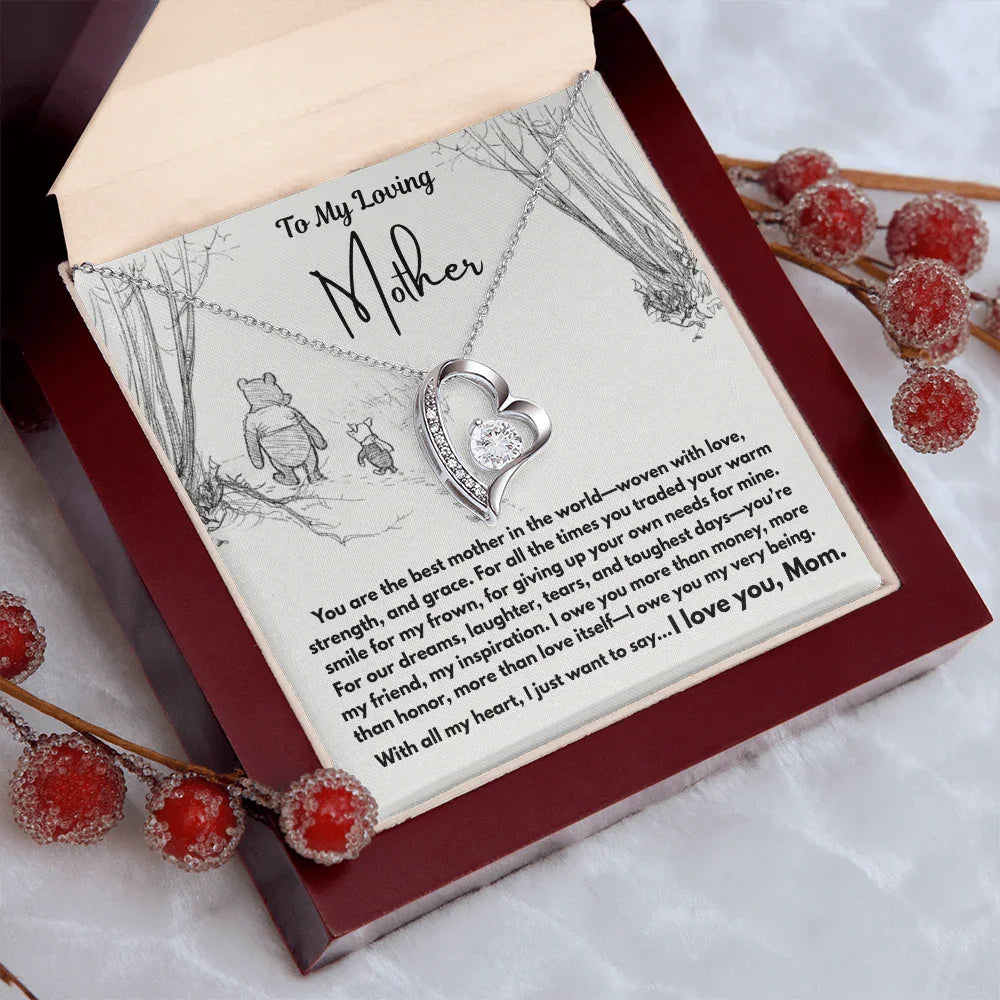 To My Loving Mother - Forever Love Necklace - Gift Set - SLDDL0103 - Sunshine Letters Co