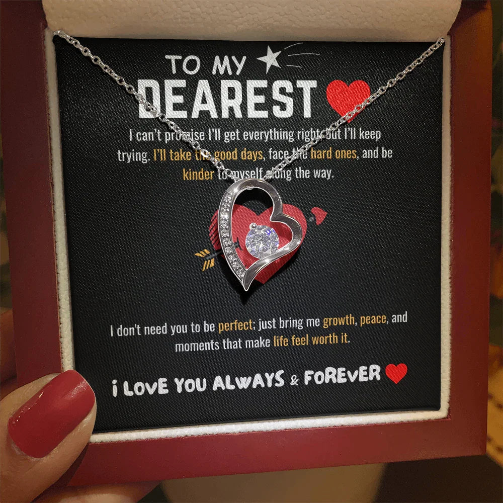 To My Dearest - Forever Love Necklace - Gift Set - SLDDL0064 - Sunshine Letters Co