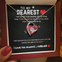 To My Dearest - Forever Love Necklace - Gift Set - SLDDL0064 - Sunshine Letters Co