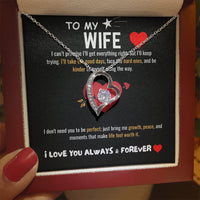 To My Wife - Forever Love Necklace - Gift Set - SLDDL0065 - Sunshine Letters Co