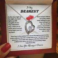 To My Dearest - Forever Love Necklace - Valentine's Day Gift Set - SLDDL0067 - Sunshine Letters Co