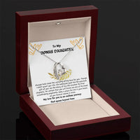 To My Bonus Daughter - Forever Love Necklace - Gift Set - SLDDL0021 - Sunshine Letters Co