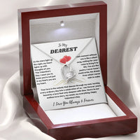 To My Dearest - Forever Love Necklace - Valentine's Day Gift Set - SLDDL0067 - Sunshine Letters Co