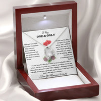 To My One & Only - Forever Love Necklace - Elegant Gift Set - SLDDL0069 - Sunshine Letters Co