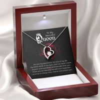 To My Beautiful Queen - Forever Love Necklace - Magnificent Gift Set - SLDDL0075 - Sunshine Letters Co