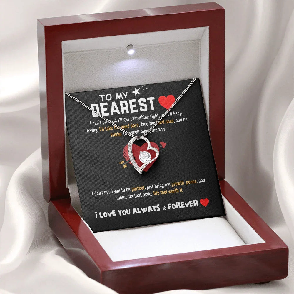 To My Dearest - Forever Love Necklace - Gift Set - SLDDL0064 - Sunshine Letters Co