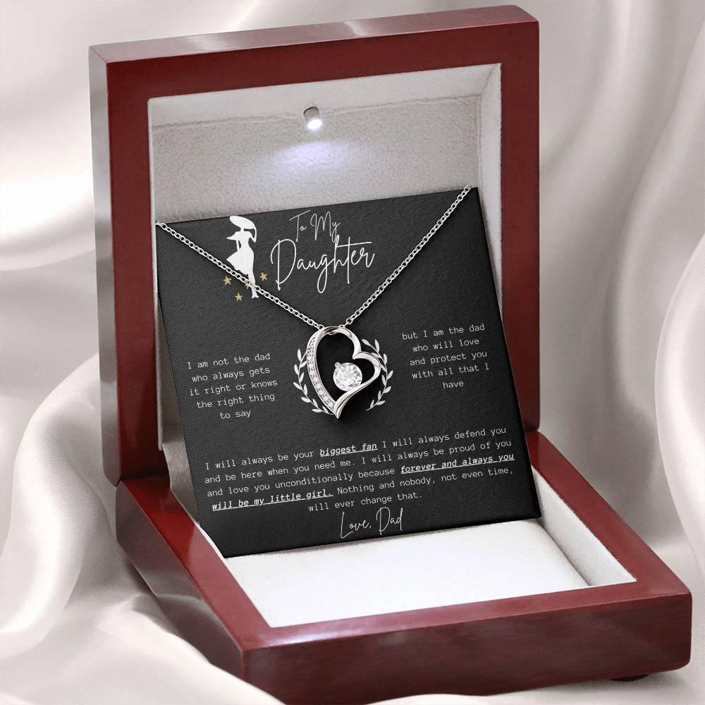 To My Daughter - Forever Love Necklace - Gift Set - SLDDL0057 - Sunshine Letters Co