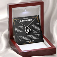 To My Daughter - Forever Love Necklace - Gift Set - SLDDL0094 - Sunshine Letters Co