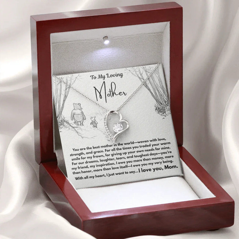 To My Loving Mother - Forever Love Necklace - Gift Set - SLDDL0103 - Sunshine Letters Co