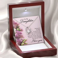To My Daughter - Forever Love Necklace - Gift Set - SLDDL0076 - Sunshine Letters Co