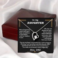 To My Daughter - Forever Love Necklace - Gift Set - SLDDL0094 - Sunshine Letters Co