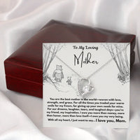 To My Loving Mother - Forever Love Necklace - Gift Set - SLDDL0103 - Sunshine Letters Co