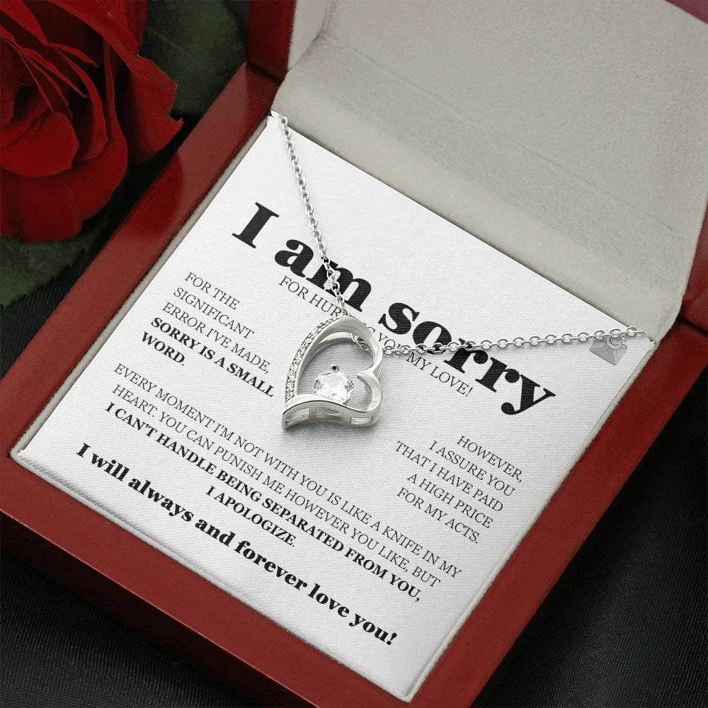 I am sorry - Forever Love Necklace - Gift Set - SLDDL0113 - Sunshine Letters Co