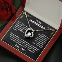 To My Daughter - Forever Love Necklace - Gift Set - SLDDL0094 - Sunshine Letters Co