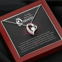 To My Beautiful Queen - Forever Love Necklace - Magnificent Gift Set - SLDDL0075 - Sunshine Letters Co