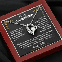 To My Daughter - Forever Love Necklace - Gift Set - SLDDL0094 - Sunshine Letters Co