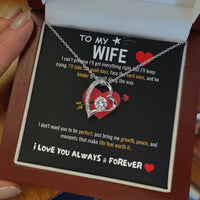 To My Wife - Forever Love Necklace - Gift Set - SLDDL0065 - Sunshine Letters Co