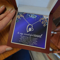 To My Wonderful Aunt - Forever Love Necklace - Gift Set - SLDDL0123 - Sunshine Letters Co