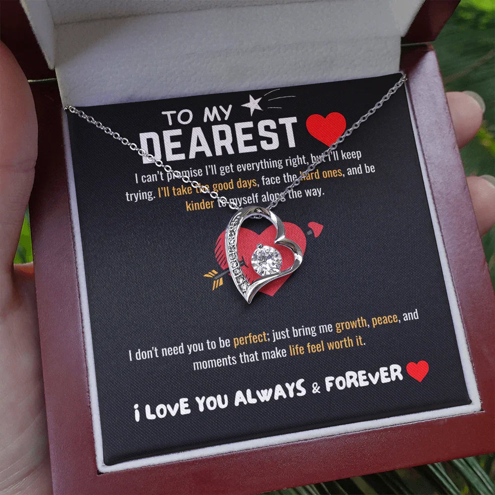 To My Dearest - Forever Love Necklace - Gift Set - SLDDL0064 - Sunshine Letters Co