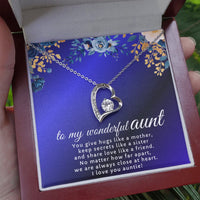 To My Wonderful Aunt - Forever Love Necklace - Gift Set - SLDDL0123 - Sunshine Letters Co