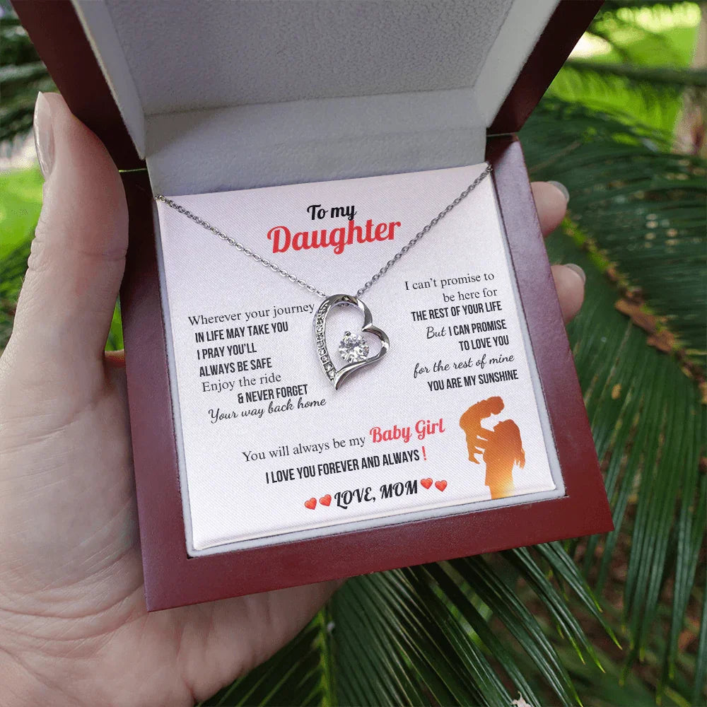 A Letter To My Daughter - Forever Love Necklace - Gift Set - SLDDL0133