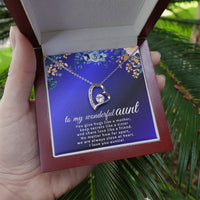 To My Wonderful Aunt - Forever Love Necklace - Gift Set - SLDDL0123 - Sunshine Letters Co