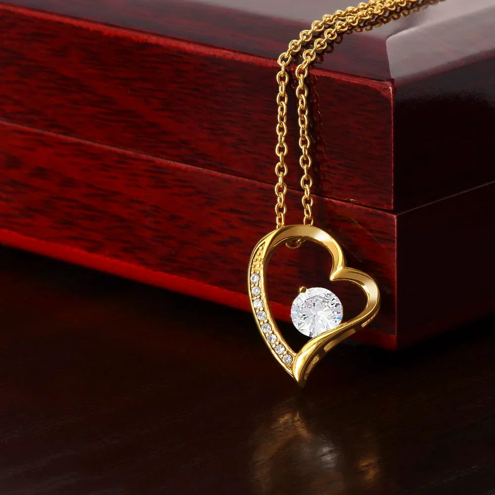 To My Wife - I Love You Always & Forever - Forever Love Necklace - Gift Set - SLDDL0062 - Sunshine Letters Co