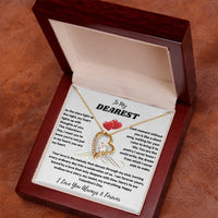 To My Dearest - Forever Love Necklace - Valentine's Day Gift Set - SLDDL0067 - Sunshine Letters Co
