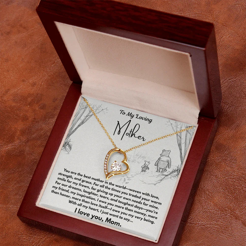 To My Loving Mother - Forever Love Necklace - Gift Set - SLDDL0102 - Sunshine Letters Co