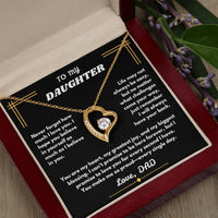 To My Daughter - Forever Love Necklace - Gift Set - SLDDL0096 - Sunshine Letters Co