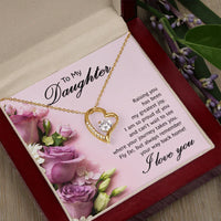 To My Daughter - Forever Love Necklace - Gift Set - SLDDL0076 - Sunshine Letters Co