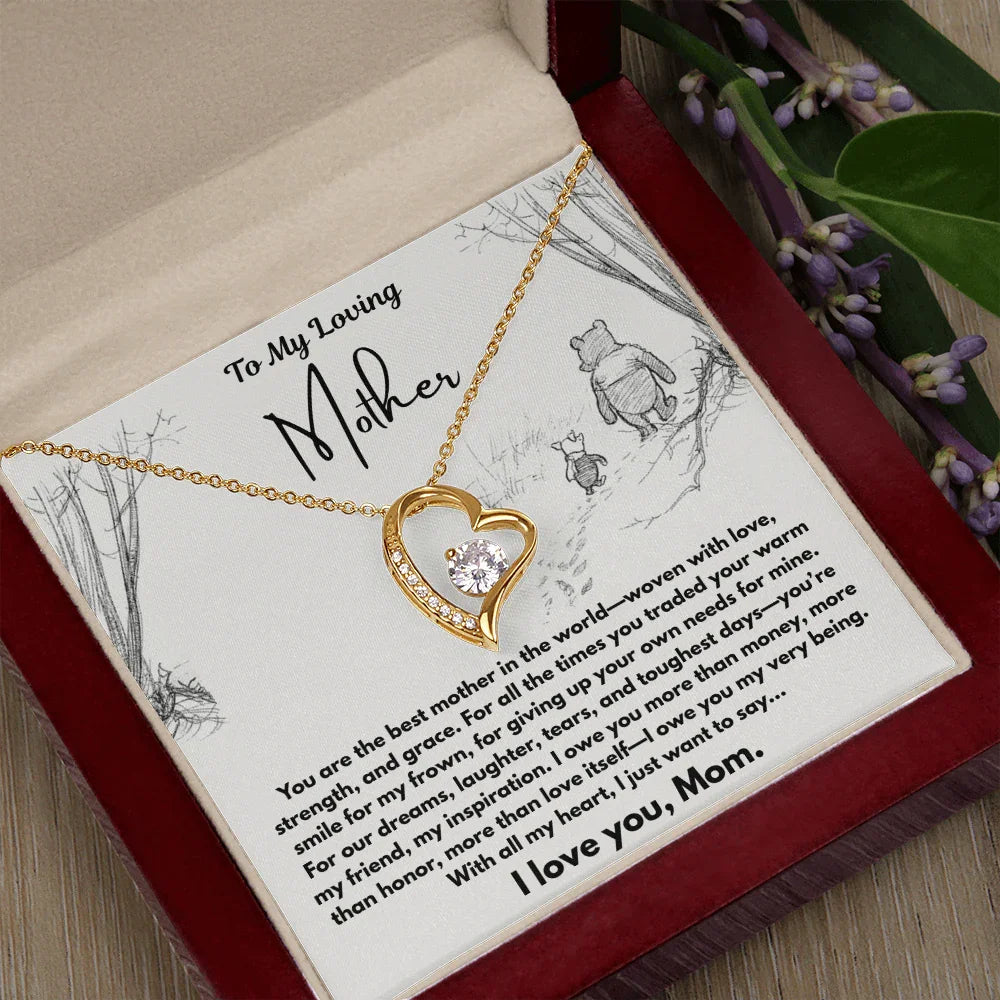 To My Loving Mother - Forever Love Necklace - Gift Set - SLDDL0102 - Sunshine Letters Co
