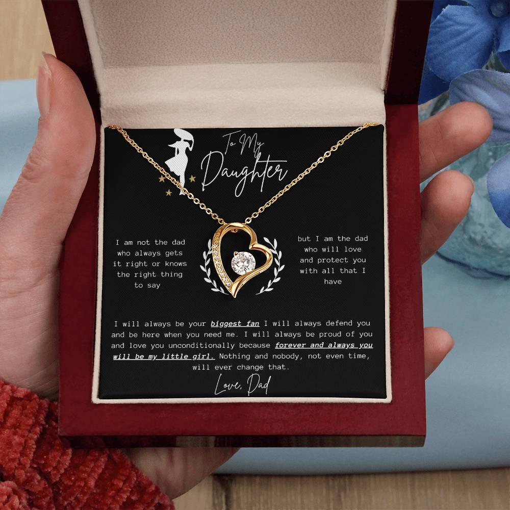 To My Daughter - Forever Love Necklace - Gift Set - SLDDL0057 - Sunshine Letters Co