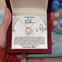 To My Loving Mother - Forever Love Necklace - Gift Set - SLDDL0102 - Sunshine Letters Co
