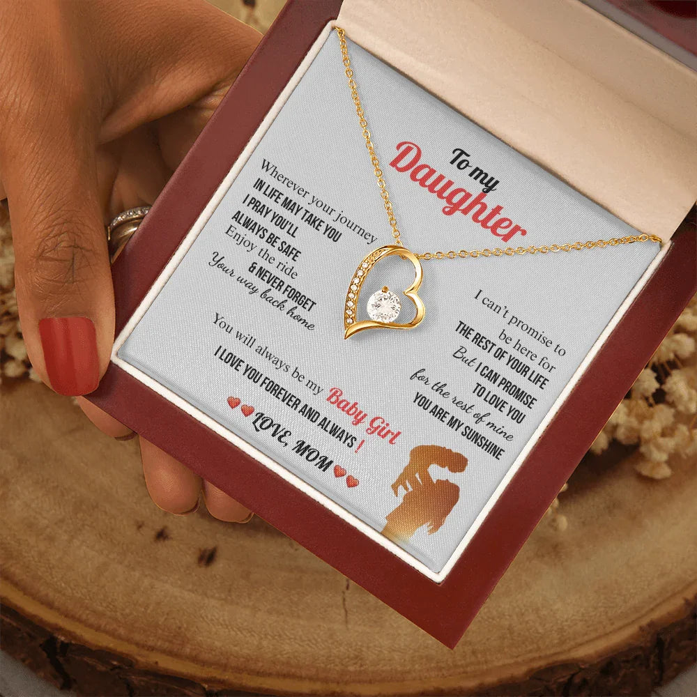 A Letter To My Daughter - Forever Love Necklace - Gift Set - SLDDL0134