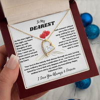 To My Dearest - Forever Love Necklace - Valentine's Day Gift Set - SLDDL0067 - Sunshine Letters Co
