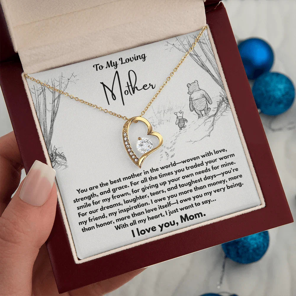 To My Loving Mother - Forever Love Necklace - Gift Set - SLDDL0102 - Sunshine Letters Co