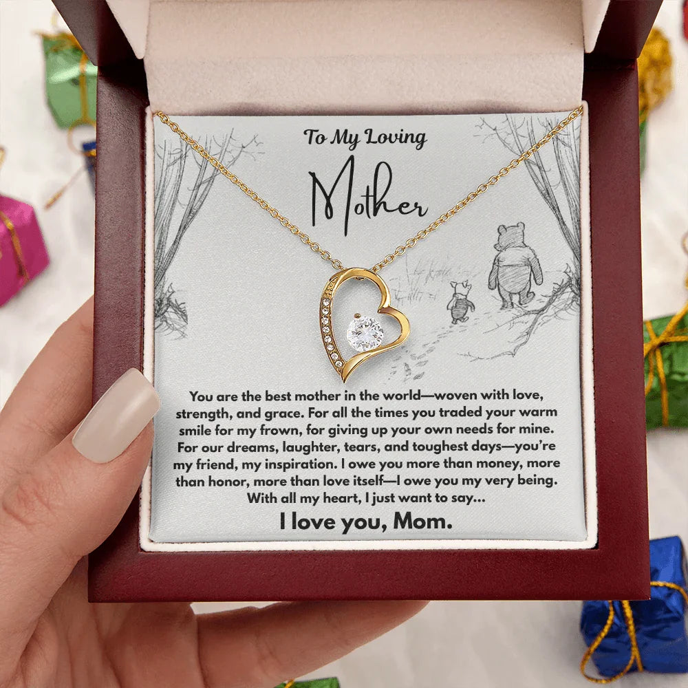 To My Loving Mother - Forever Love Necklace - Gift Set - SLDDL0102 - Sunshine Letters Co